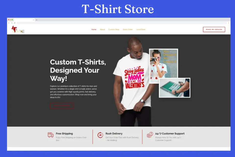 4TS T-Shirt Studio – Custom T-Shirt Store