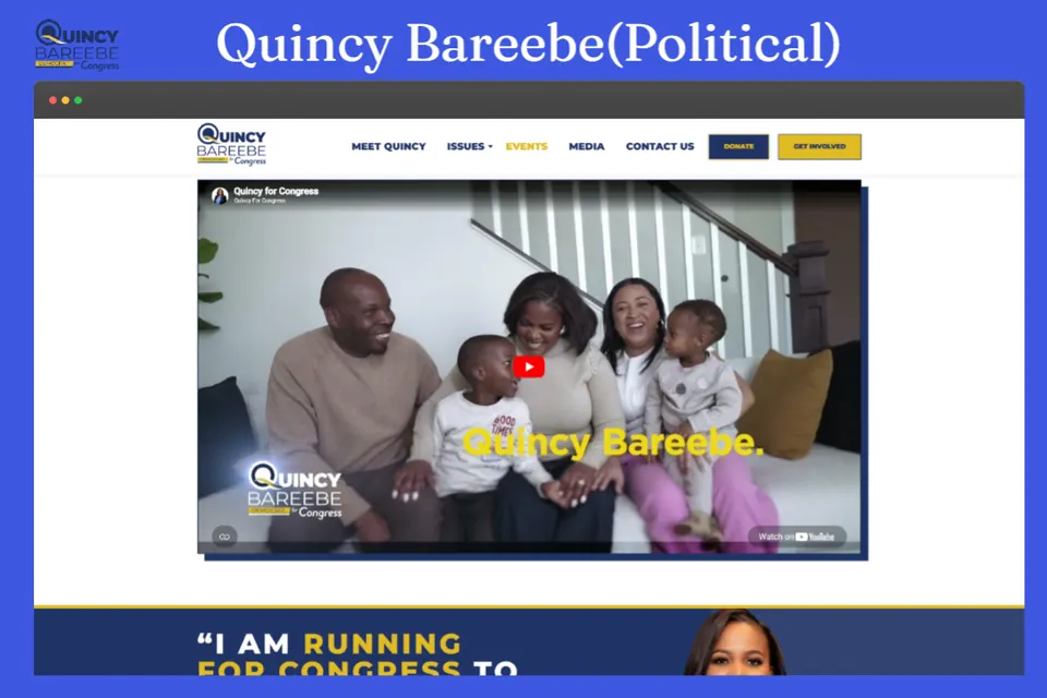 Quincy Bareebe for Congress – Political Campaign Website